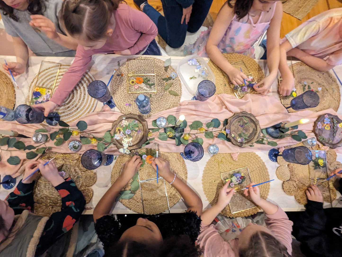 Pressed flower party