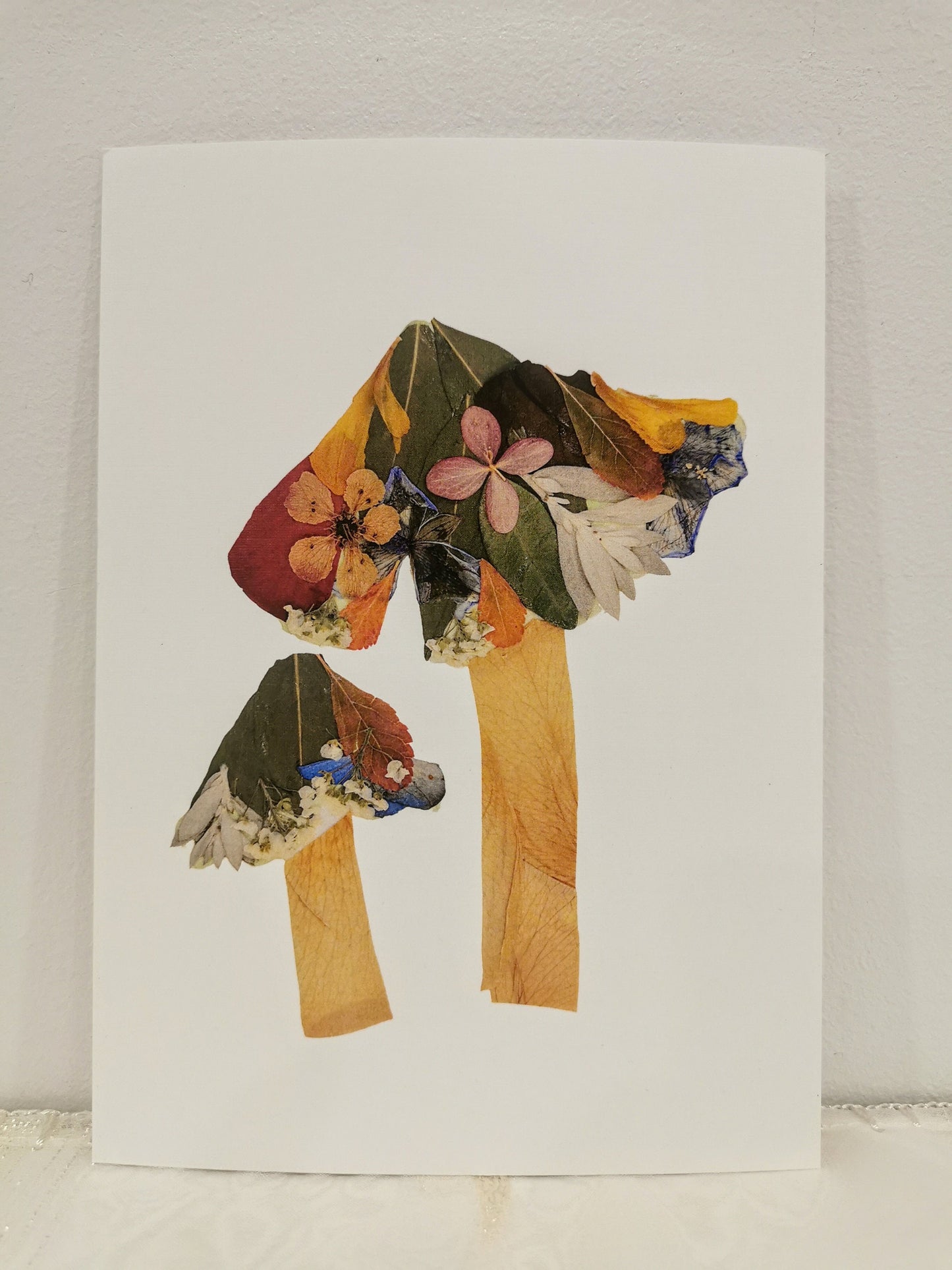 Timeless pressed flower artwork made from a preserved wedding bouquet.
