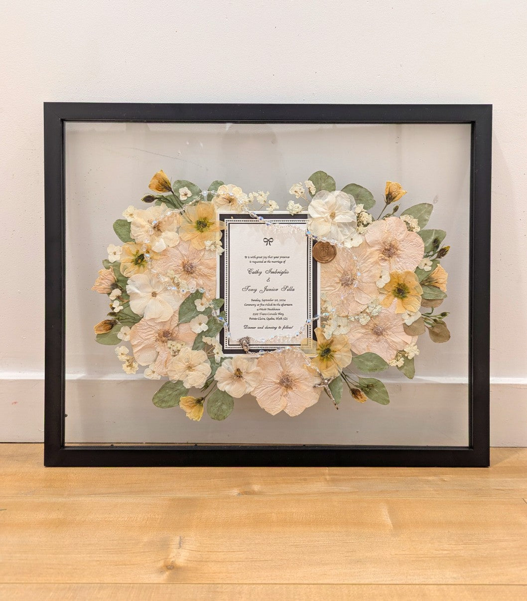 16x20 black floating frame