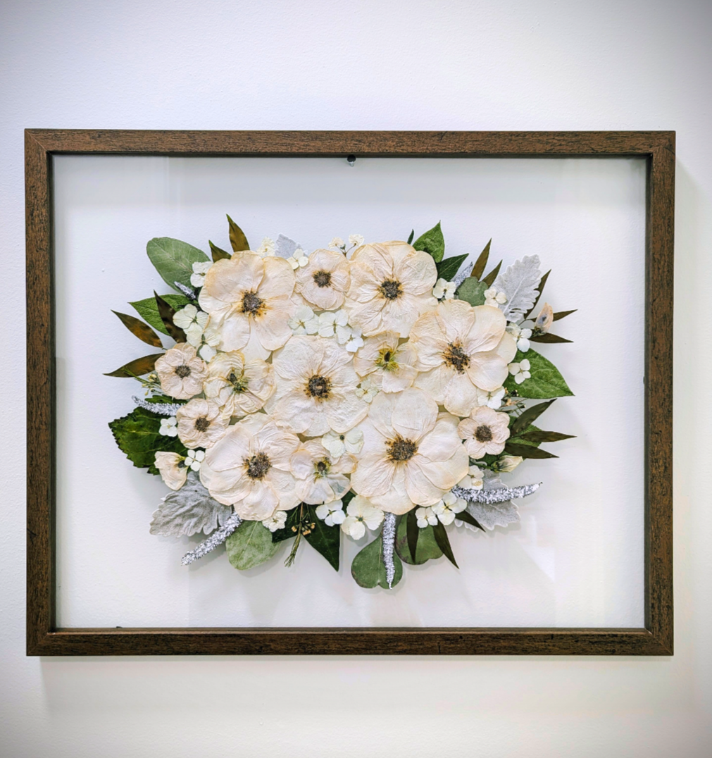 16x20 dark brown floating frame