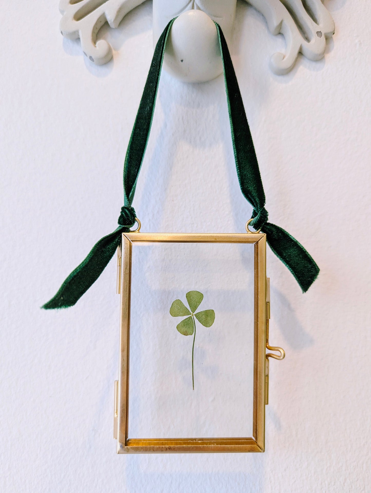 Framed four leaf clover