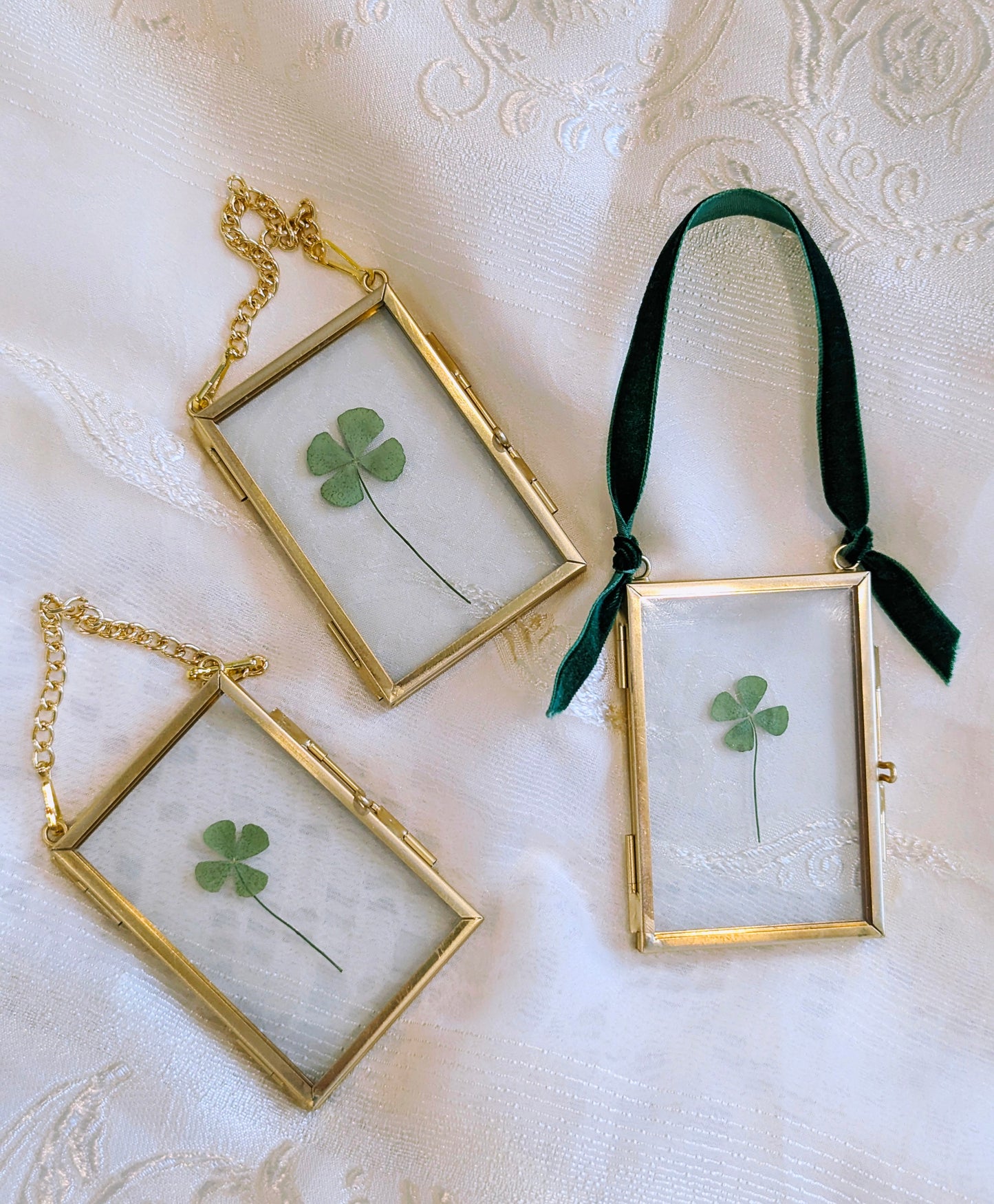 Framed four leaf clover