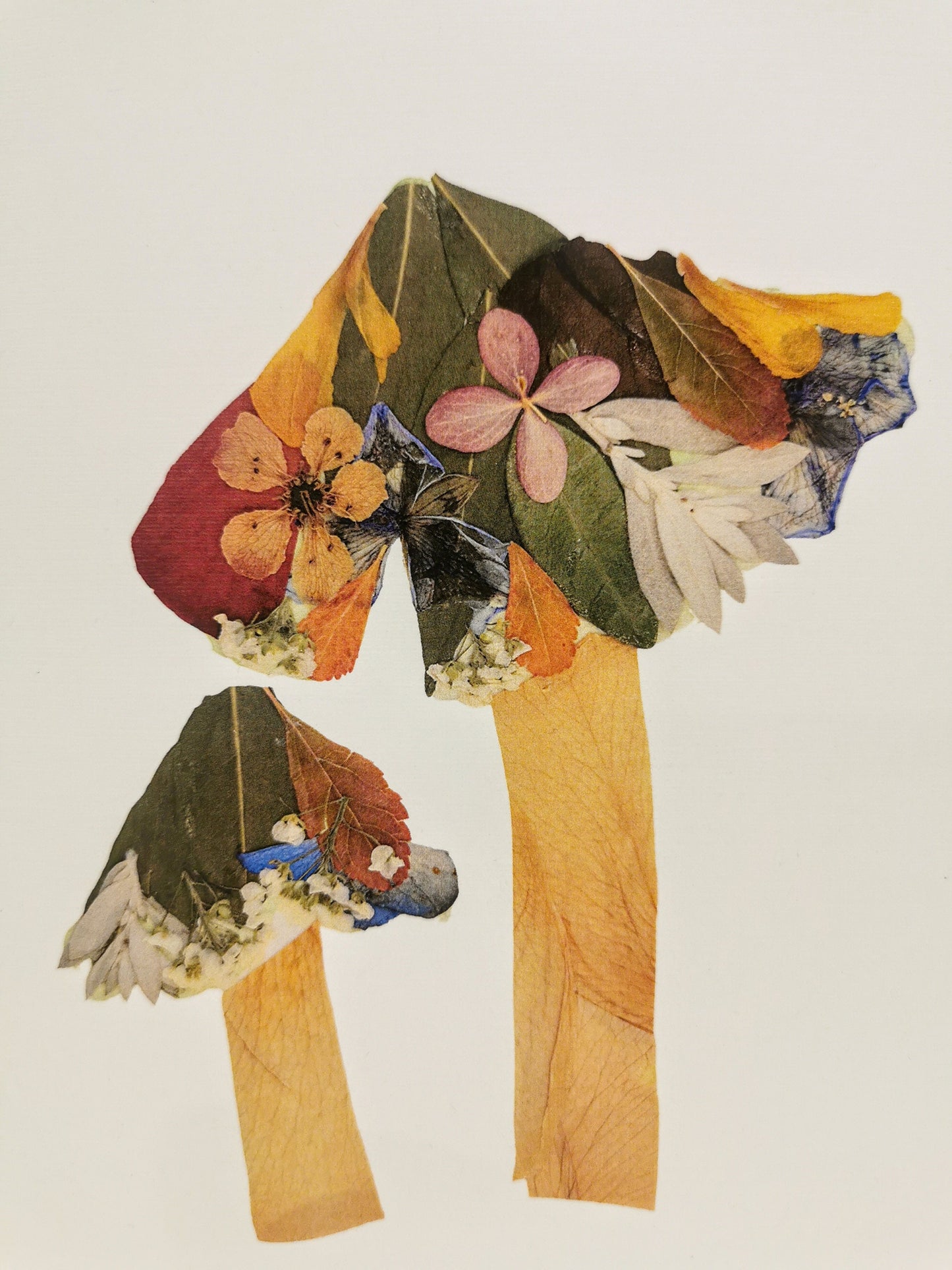 Timeless pressed flower artwork made from a preserved wedding bouquet.