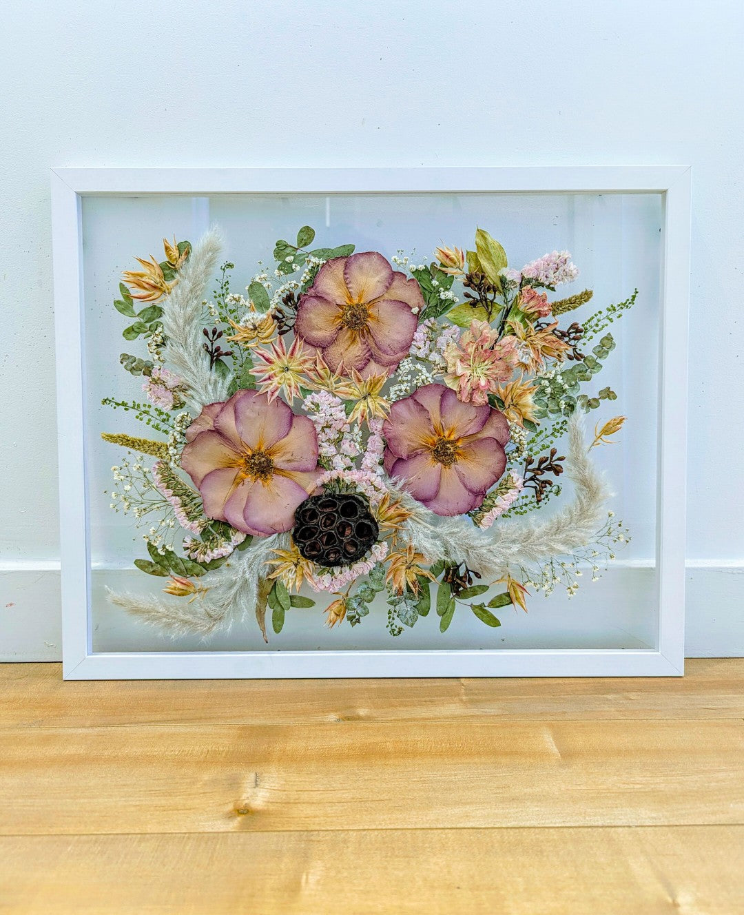 16x20 white floating frame