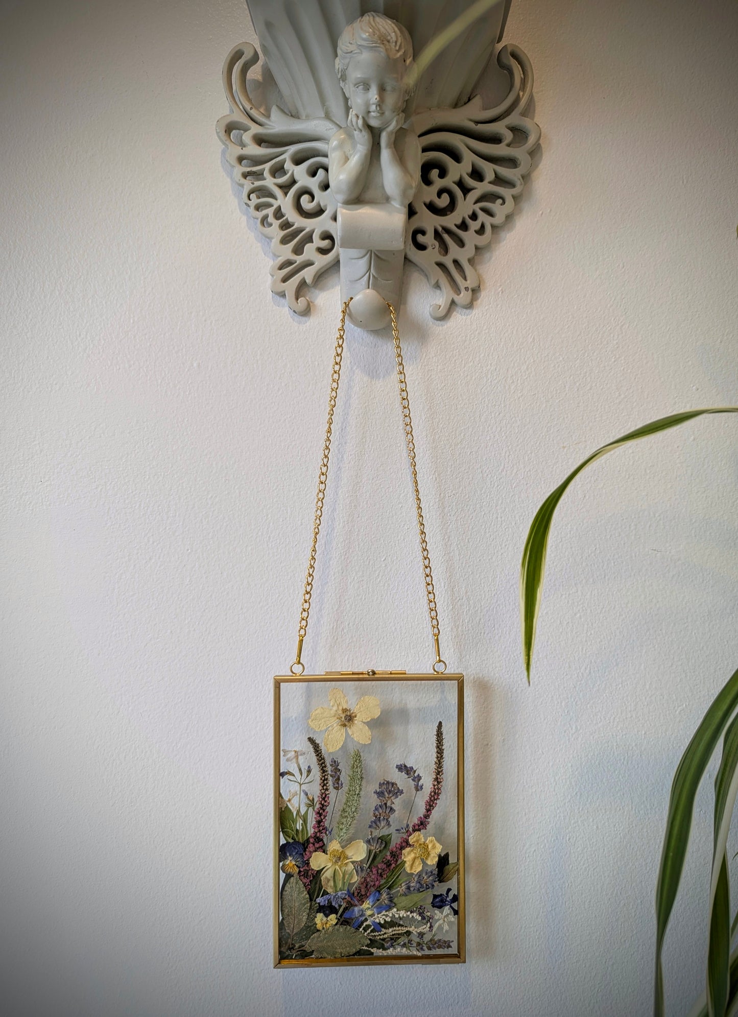 4x6 real pressed flower floating frame