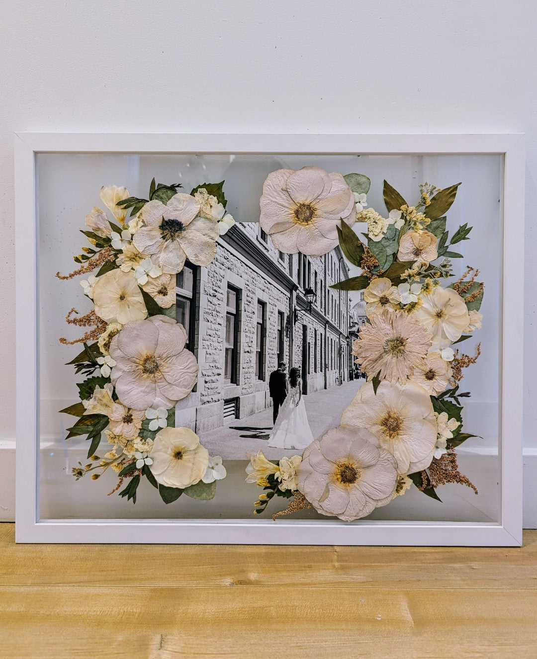 16x20 white floating frame
